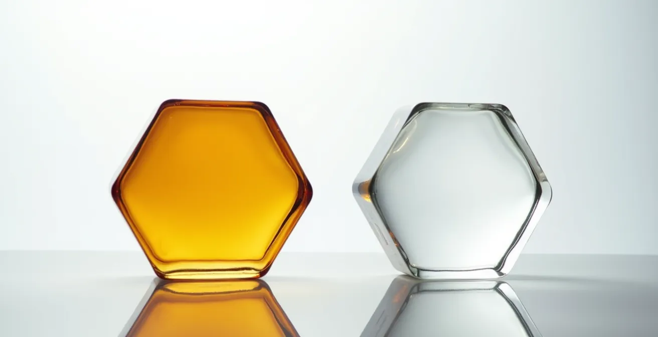 Comparaison visuelle abstraite entre structures moléculaires