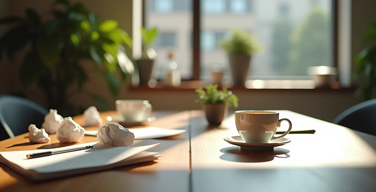 Comparaison visuelle entre l'effet du café et du CBD sur l'énergie de l'après-midi